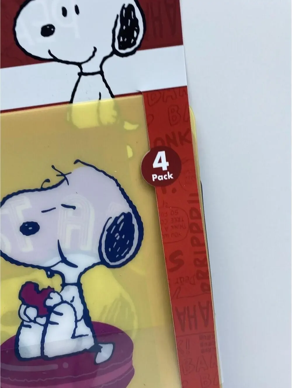 Snoopy Peanuts 4-Pack Flexible Cutting Boards Kitchen Housewarming Gift NEW